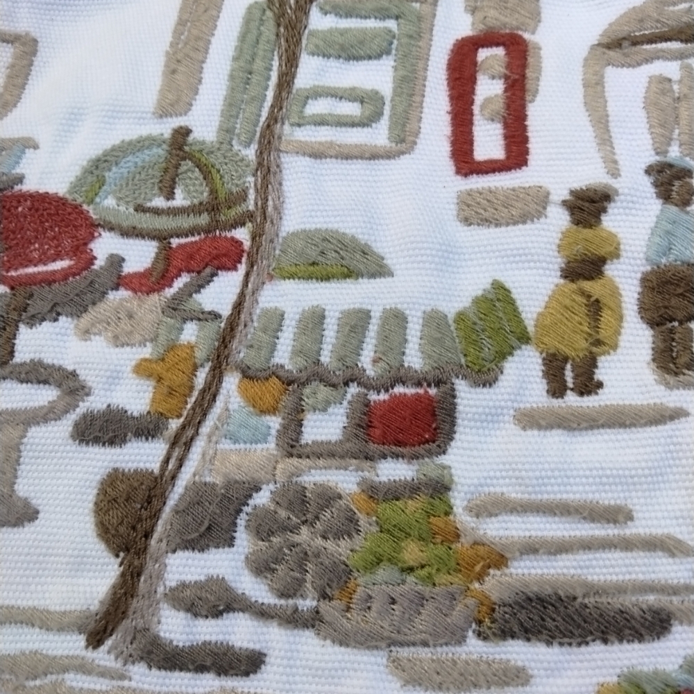 Pottery Barn Embroidery Paris Pillow Sham - Picture 3 of 10